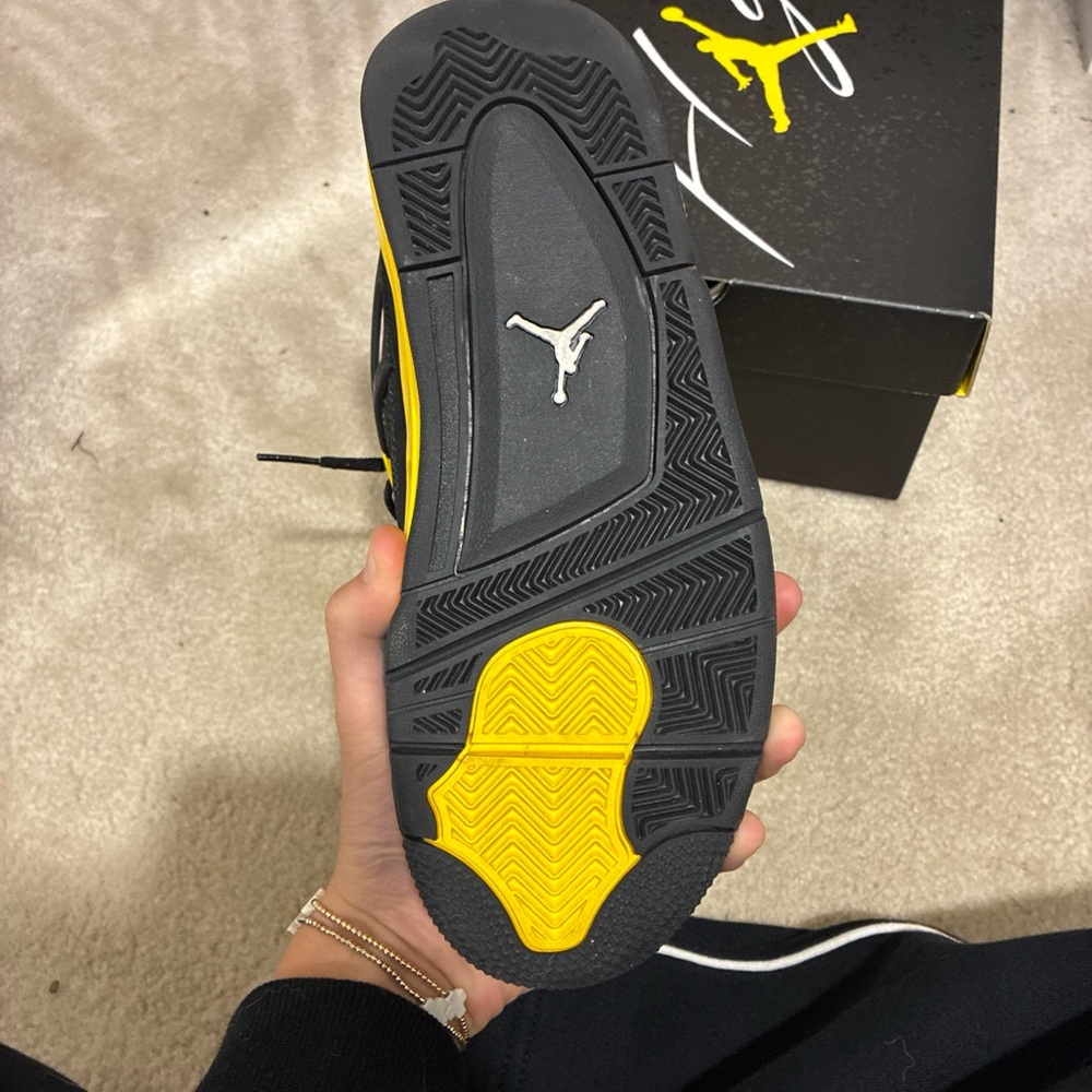Jordan Black and Yellow Sneakers - Picture 5 of 8